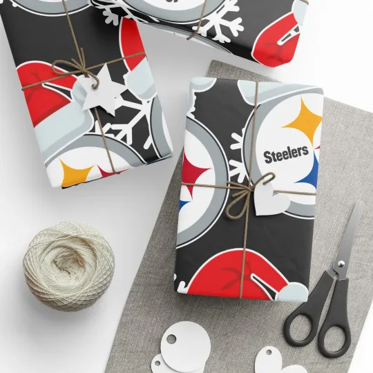 Discover Pittsburg Steeler Wrapping Papers, Christmas Gift Wrap, Football Team