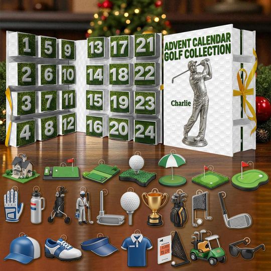 Discover Personalized Golf Collection Advent Calendar, Gift For Golf Lover, Christmas Gift, Christmas Decoration, Blind Box Countdown Calendar