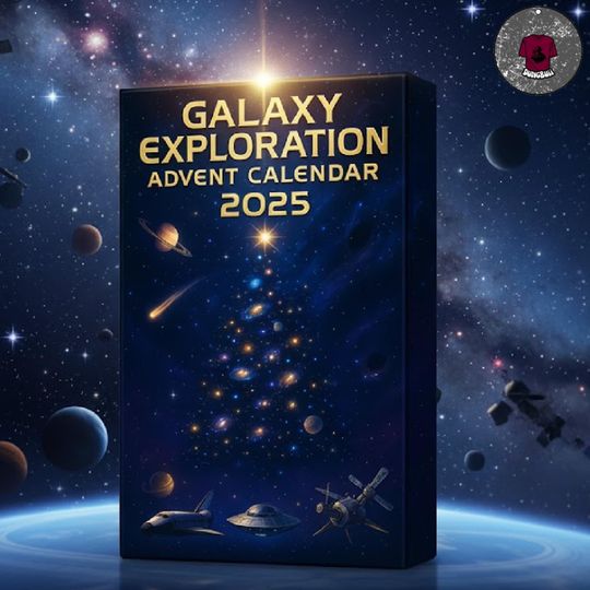 2D acrylic Christmas Interstellar Calendar 2025, Calaxy exploration advent calendar 2025, Interstellar Blind box, Xmas gift
