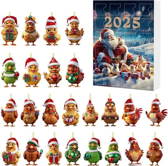 Discover Advent of Jesus 2D Acrylic Advent Calendar 2025, Nativity Scene Christmas Countdown with 24 Figurines, Christian Religious Holiday Gift