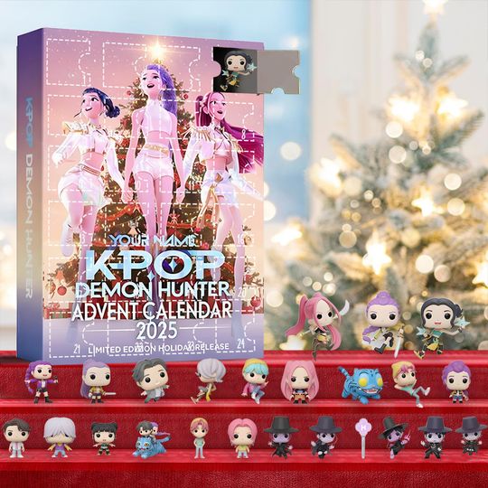Discover Kpop Inspired Idol Advent Calendar, Anime Style Mini Figure Box, Music Group Fan Gift, Christmas Countdown Surprise, Collectible Set