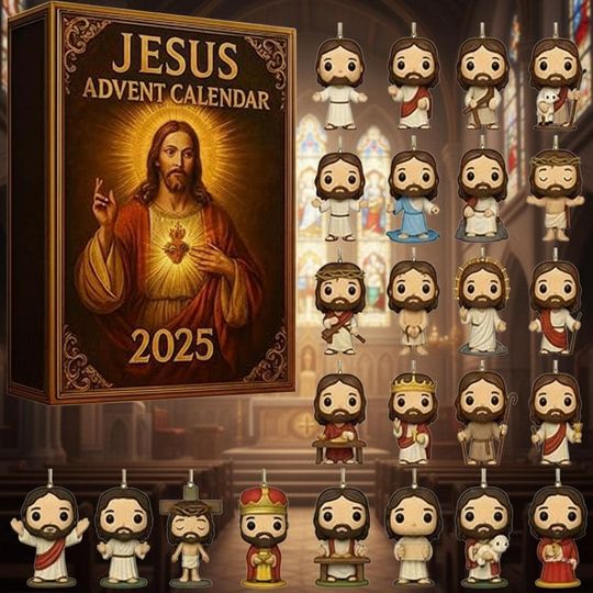Discover Jesus Advent Calendar 2025, 24 Days of Faith, Light & Peace, Christian Christmas Countdown Gift for Families, Kids And Believers
