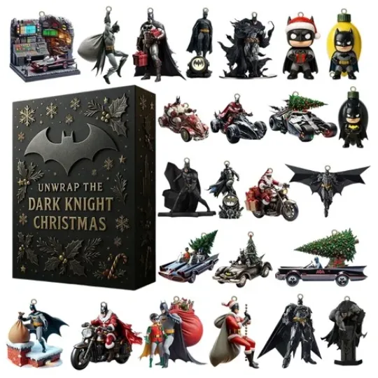 Batman- 2025 Advent Calendar 2D Acrylic Pendant Holiday Calendar Blind Box Gift