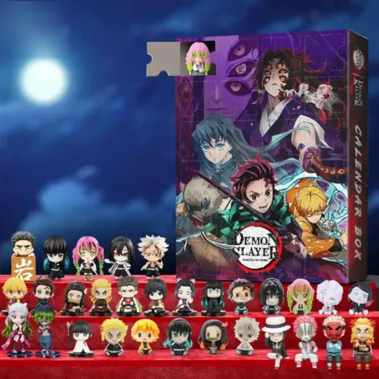 Discover demon Advent Calendar Countdown 2D Acrylic 2025 24Days Blind Box for Boys