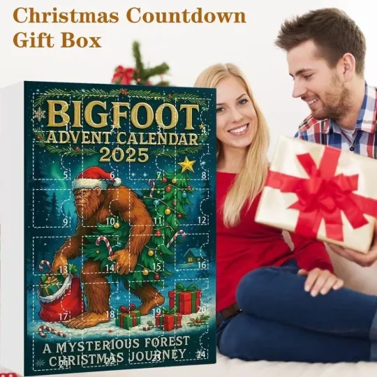 Discover 2025 Bigfoot Adventure Christmas Advent Calendar Blind Box | Acrylic Tree Orname