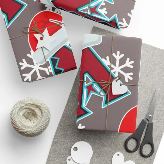 Discover Arizonna Diamondbacks Wrapping Papers, Christmas Gift Wrap, Baseball Team Holiday
