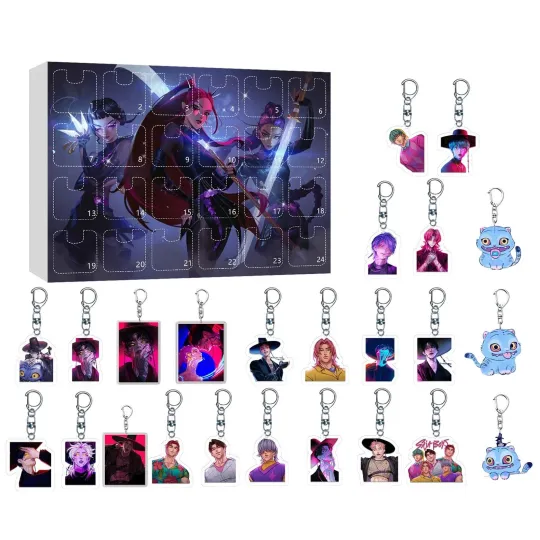 Discover Kpop Demon Hunters Calendar Blind Surprise Toys 2025 Advent Calendar Halloween