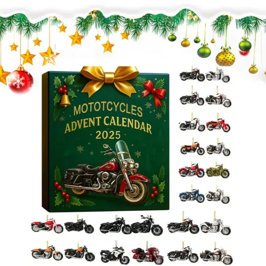 Discover Christmas Countdown Calendar Surprise Blind Box - Motorcycle Model