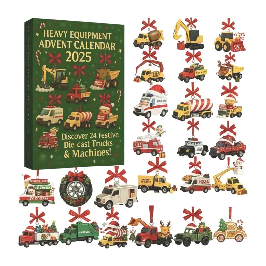 Discover Countdown Heavy Equipment Advent Calendar – 24 Days of Festive 2D Blind Boxes