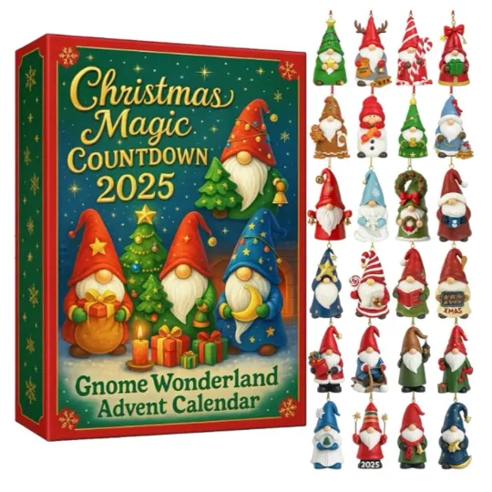 Discover Christmas Advent Calendar Holiday Blind Box Dwarf Acrylic Christmas Flat Penda',