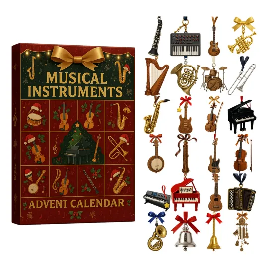 Discover Christmas Countdown Musical Instruments Advent Calendar 24 Days 2D Blind Boxes