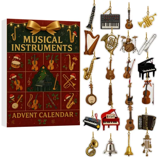 Discover Christmas Countdown Musical Instruments Advent Calendar 24 Days 2D Blind Boxes