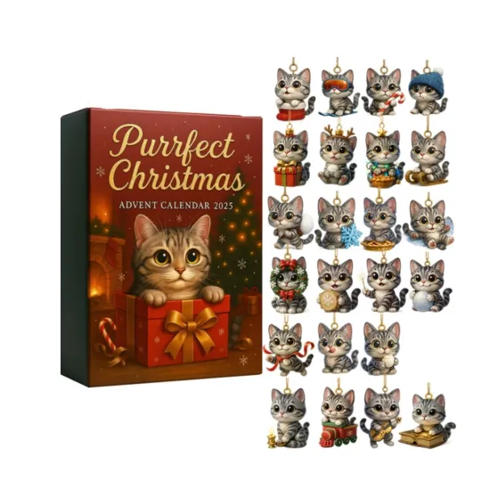 Discover Christmas Countdown Kitten Advent Calendar – 24 Days of Festive 2D Blind Boxes