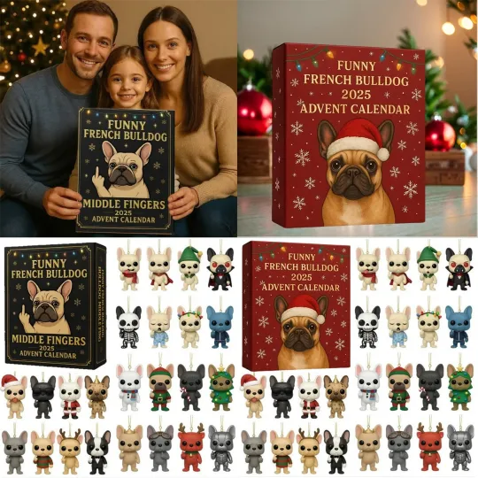 Discover Dog Giving the Finger Advent Calendar 2025– 24 Days of Festive 2D Blind Boxes