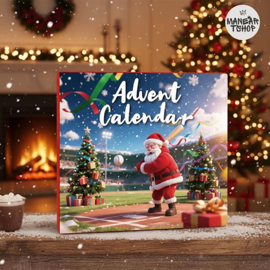 Discover Christmas Baseball Advent Calendar, 24-Day Countdown Blind Box for Baseball Fans, Sports Xmas Gift, Baseball Ornament Advent Calendar