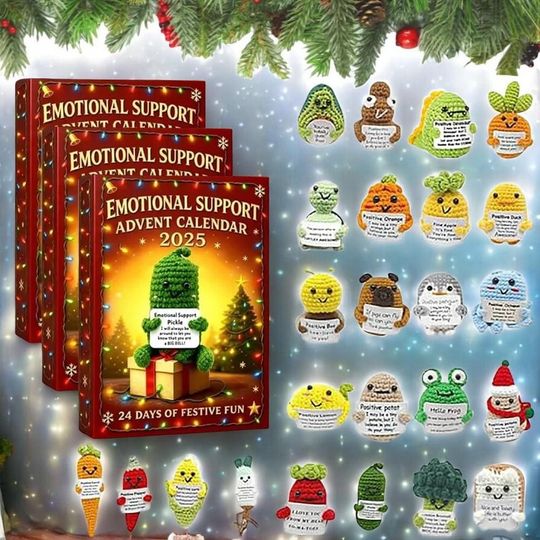 Discover 2025 Emotional Support Advent Calendar | 24-Day Countdown Comfort Box | Uplifting Christmas & Birthday Gift for Loved Ones