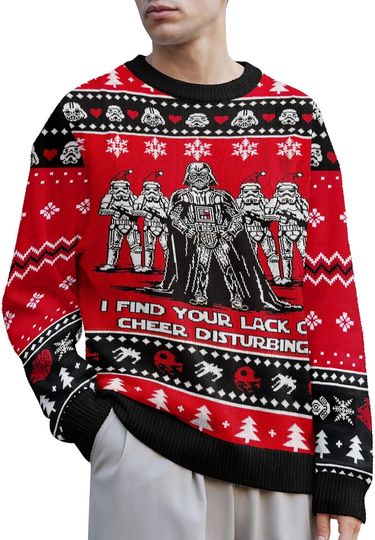 Discover 99TIMORO Funny Ugly Christmas Sweater for Men and Women, Holiday Pullover 2025, Novelty Crewneck Sweatshirt, Festive Gift