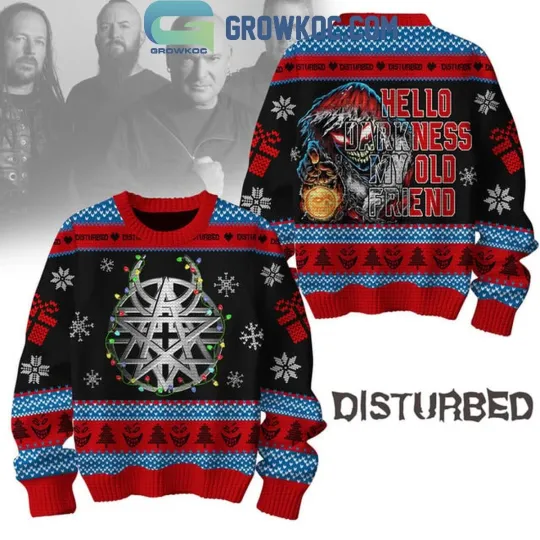 Discover Disturbed Hello Darkness My Old Friend Christmas ugly Gift family NG3636