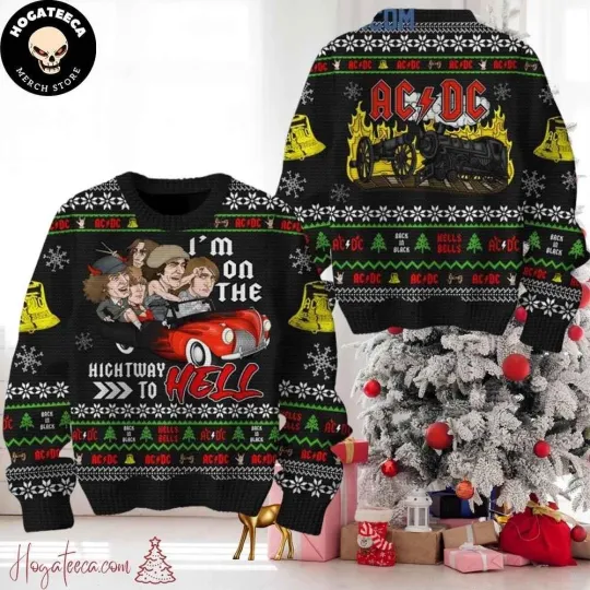 Discover AC DC On The Highway Xmas For Family And Friends Ugly Sweater NG3505