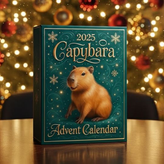 Discover 24-Day Capybara Advent Calendar | Acrylic Animal Ornaments | Christmas Countdown Gift Box 2025 | Christmas Countdown Gift Box 2025 | H35Y