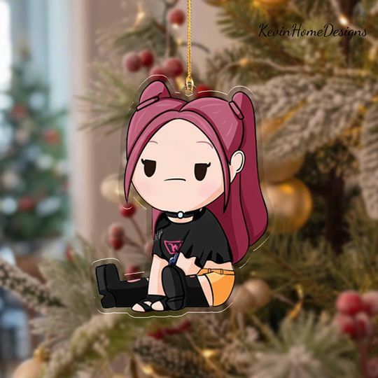 Discover Mira Acrylic Ornament: Chibi Style, Kpop Demon Hunter Inspired Decor