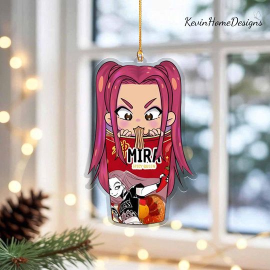 Discover Mira Acrylic Ornament: Spicy Queen Chibi, Kpop Demon Hunter Inspired Decor