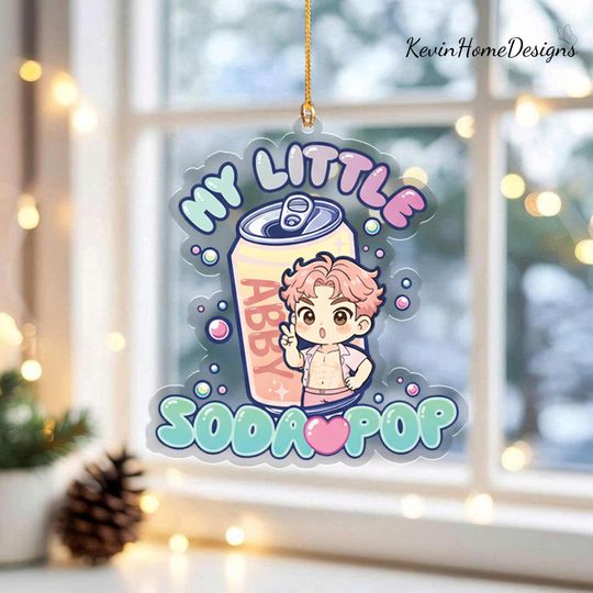 Discover Abby Acrylic Ornament: My Little Soda Pop, Kpop Demon Hunter Inspired Decor