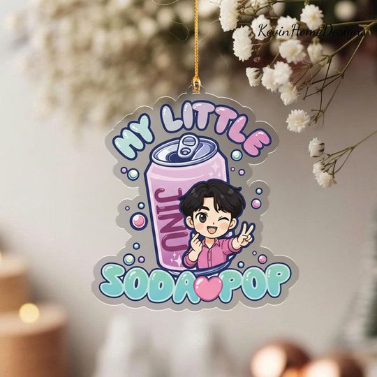 Discover Jinu Acrylic Ornament: My Little Soda Pop, Kpop Demon Hunter Inspired Decor