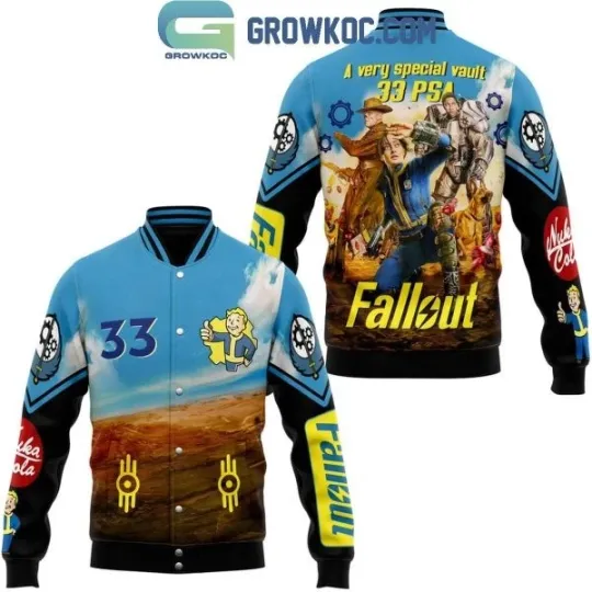 Discover Falllout A Very Special Vault 33 PSA Fan Baseball Jacket