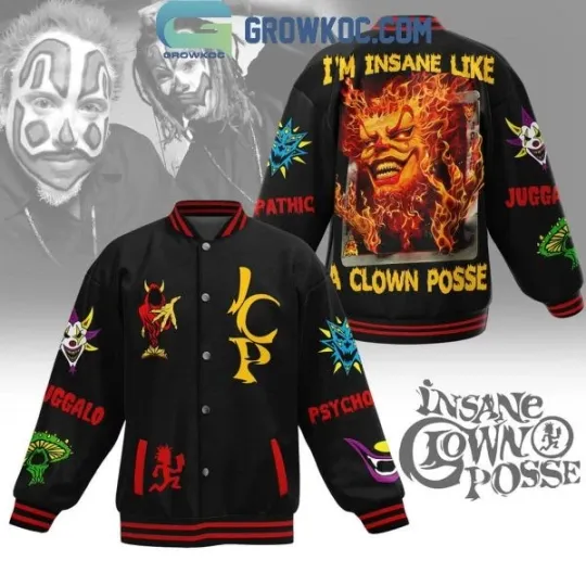 Discover Insane Clown Posse I’m Insane Like A Clown Posse Baseball Jacket