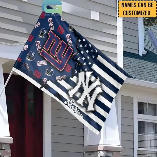 Discover Giants And Yankees House Flag
