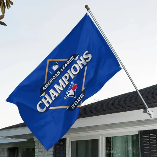 Discover Toront0 Blue Jays WinCraft 2025 American League Champions Flag