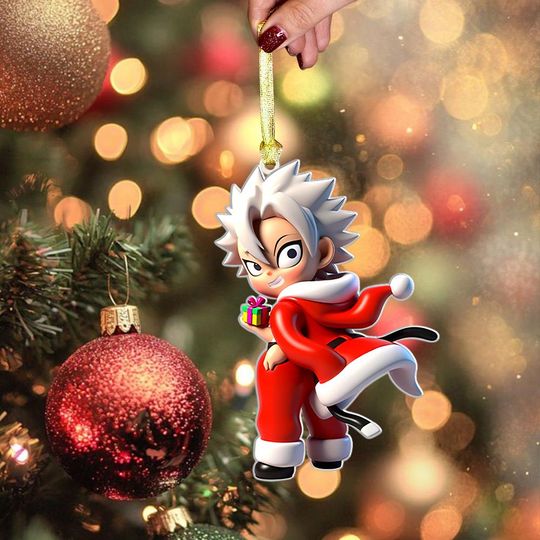 Discover Sanemi Shinazugawa Santa Ornament, demon Christmas Decoration, Kimetsu No Yaiba Anime Holiday Gift, Wind Hashira Ornament