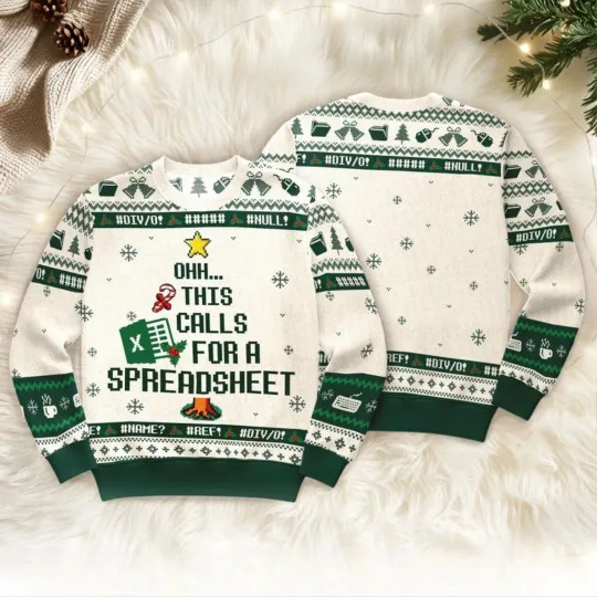 Discover This Calls For A Spreadsheet Ugly Sweater - The Office Inspired Meme