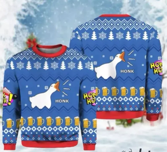 Discover Goose Honk Ugly Christmas Sweater