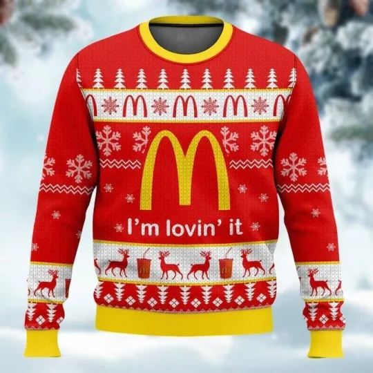 Discover Christmas McDonald’s Ugly Sweater