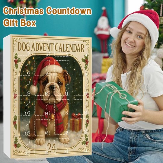 Discover Dog Lover Advent Calendar Christmas 2025 with 24 Acrylic Ornaments, Christmas Countdown Gift for Dog Lovers, Cute Dog Themed Holiday Decor