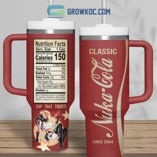 Falllout 4 Nuka World Nuka Cola Since 2044 40oz Tumbler