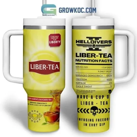 Discover Helldivers Have A Cup Of Libertea 40oz Tumbler