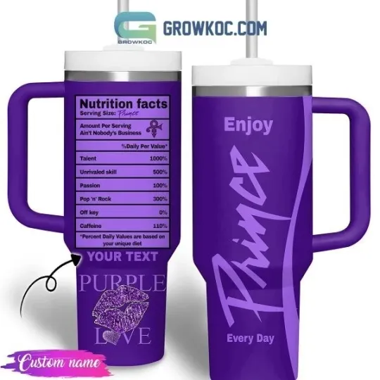 Discover Prince Enjoy Every Day Purple Love 40oz Tumbler