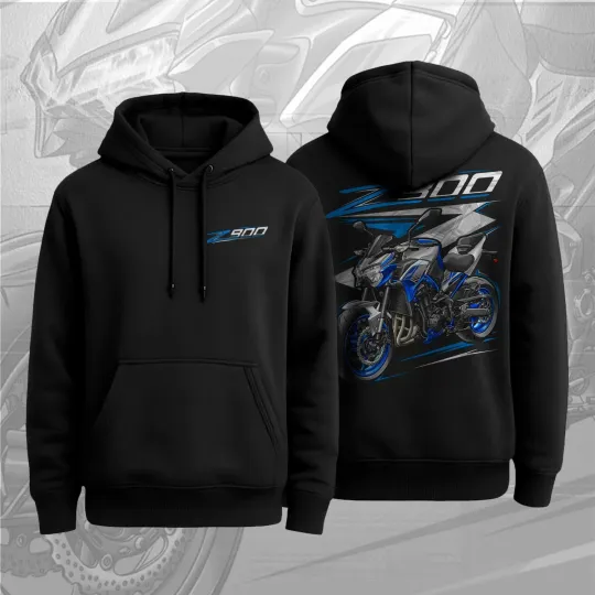 Discover Kawasaki Z900 Motorcycle Hoodie 2017-2025 Double Sided Hooded for Riders