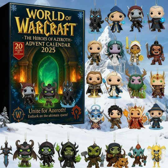 Discover Massive Online Advent Calendar 2025, Game Hero Figures, Fantasy Warrior Christmas Countdown, 24 Day Collectible Gift