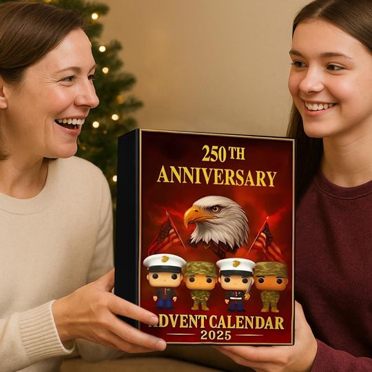 Discover 250TH Anniversary Advent Calendar 2025, 24 Day Christmas Figurines : Vintage Christmas Ornament Countdown