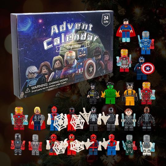 Discover Advent Calendar 2025, Advent Calendar Box Figure Anime Action Figure Model Building Blocks Christmas Advent Calendar Countdown Kids Toys
