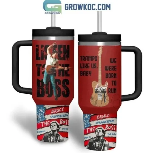 Discover Bruce Springsteen Listen To The Boss Fan 40oz Tumbler