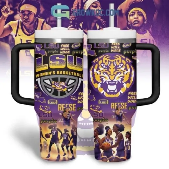 Discover LSU Tigers Women’s Basketball Purple 40oz Tumbler