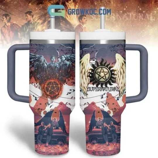 Discover Supernatural Demon Hunting Fan Drawing Fan 40oz Tumbler