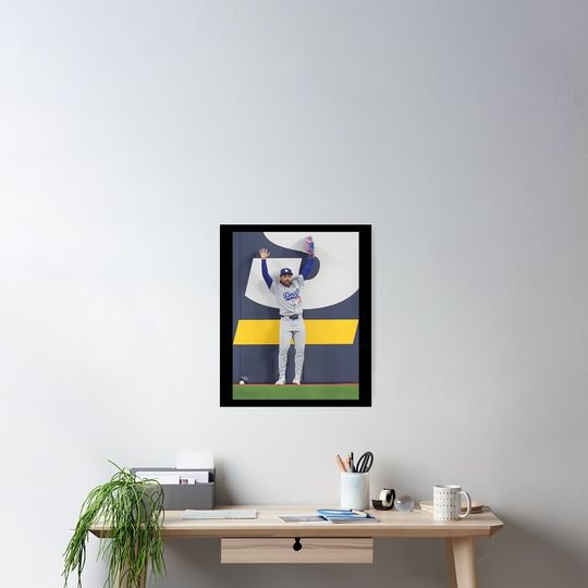 World Series Ground Rule Double Moment – Los Angeles Dodgers Baseball Poster