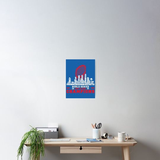 Discover LA Baseball 2025 Back To Back Champions Poster