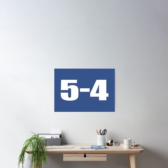 Discover Dodgers 5-4. #2 Poster